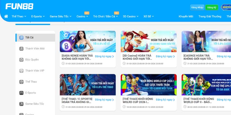 Nhận được nhiều ưu đãi đặc biệt với phần thưởng khủng