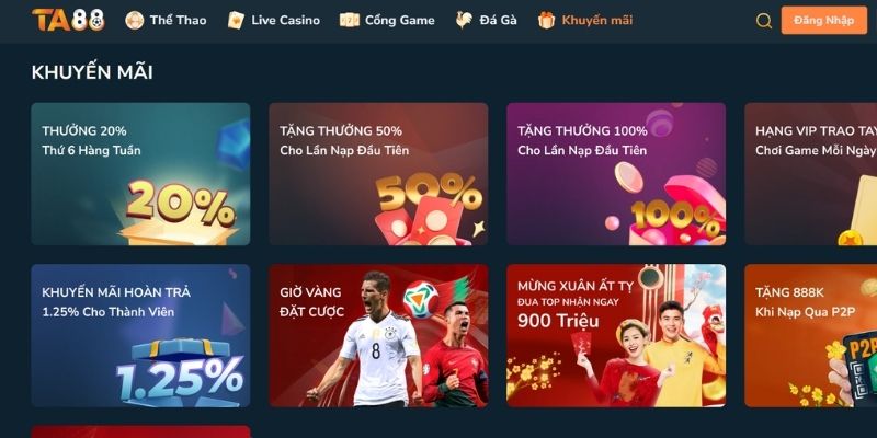 Cách tham gia nhận khuyến mãi TA88